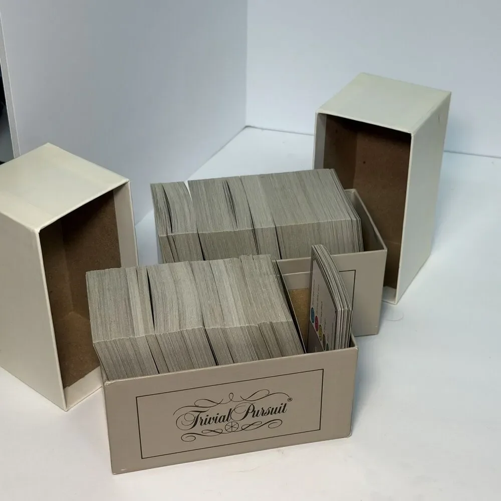 Trivial Pursuit The 1980's Expansion Card Set Parker Brothers 2 Boxes Complete